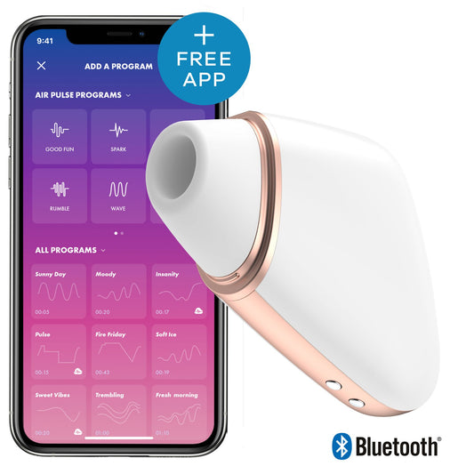 Вакуумный клиторальный стимулятор Satisfyer Love Triangle  с управлением через интернет