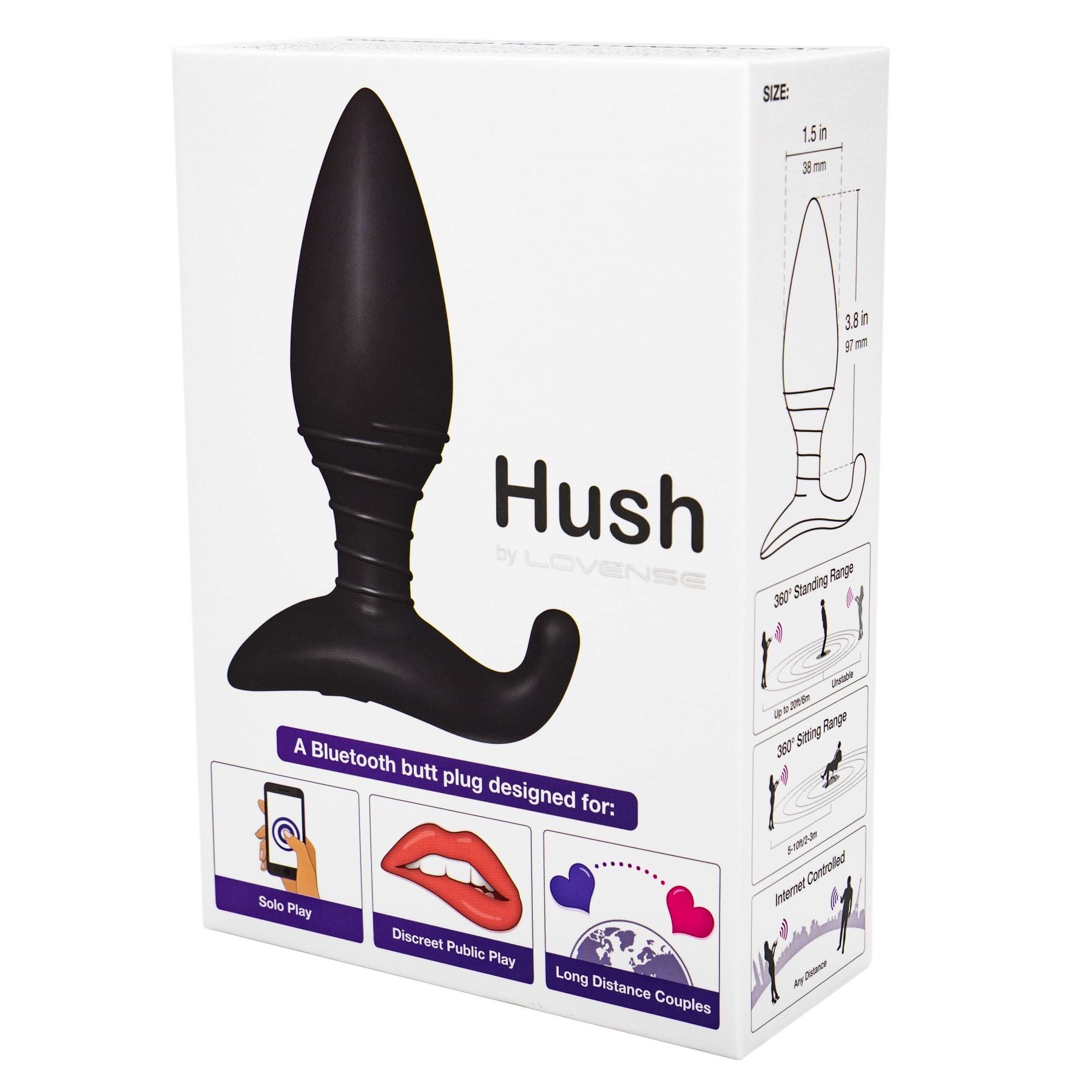 Thumb image for product index 8: Анальна смарт вібропробка Lovense Hush