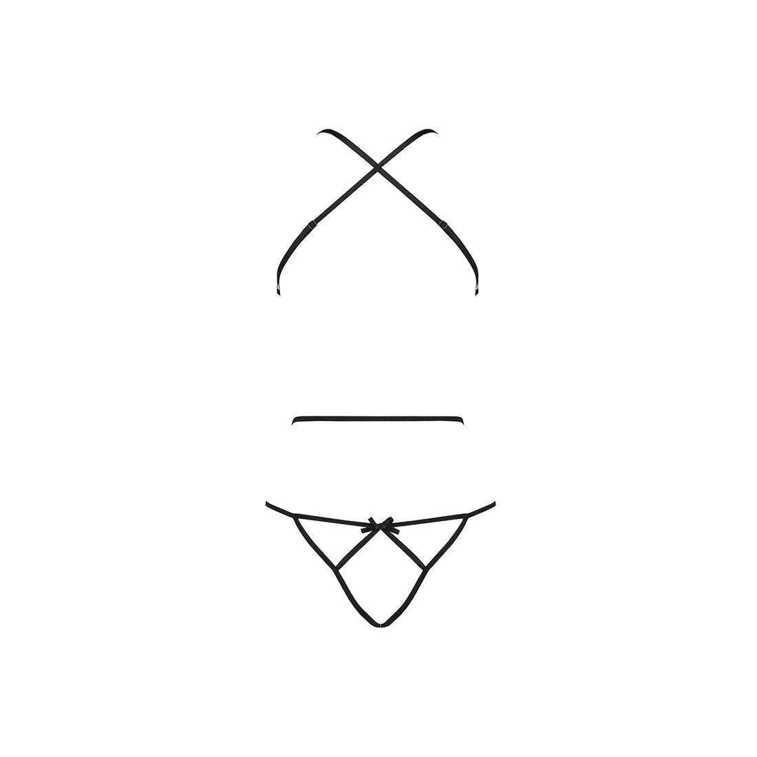 Thumb image for product index 9: Боди с имитацией кожи и стрепами Passion ASUNA BODY 