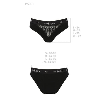 Main image for product index 33: Трусики с широкой резинкой и кружевом Passion PS001 PANTIES 