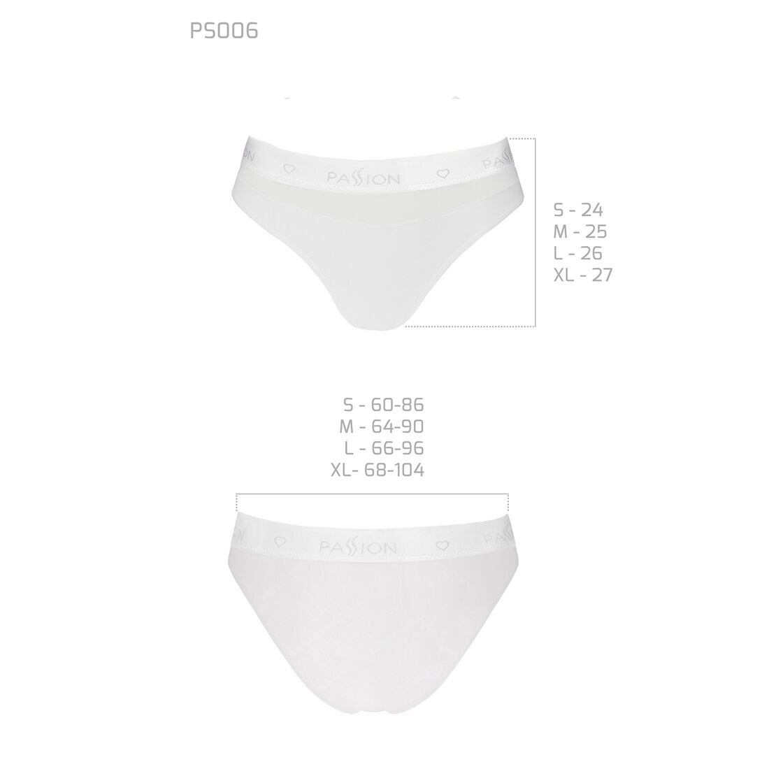 Thumb image for product index 29: Трусики с прозрачной вставкой Passion PS006 PANTIES 