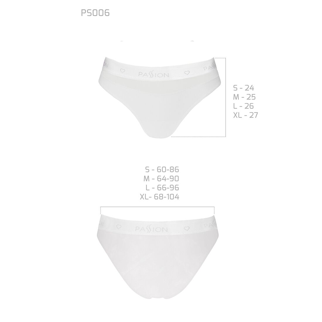 Thumb image for product index 24: Трусики с прозрачной вставкой Passion PS006 PANTIES 