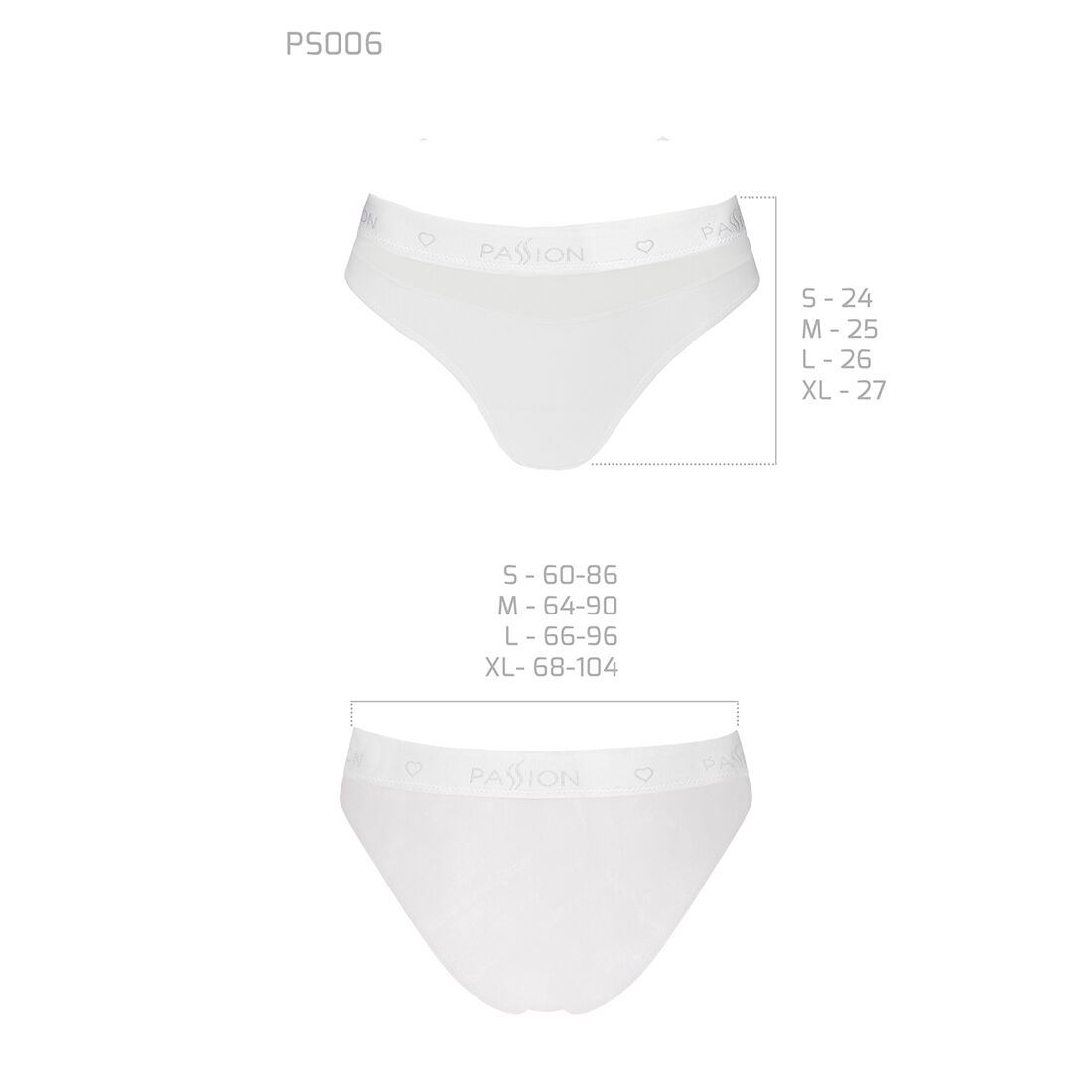 Thumb image for product index 41: Трусики с прозрачной вставкой Passion PS006 PANTIES 