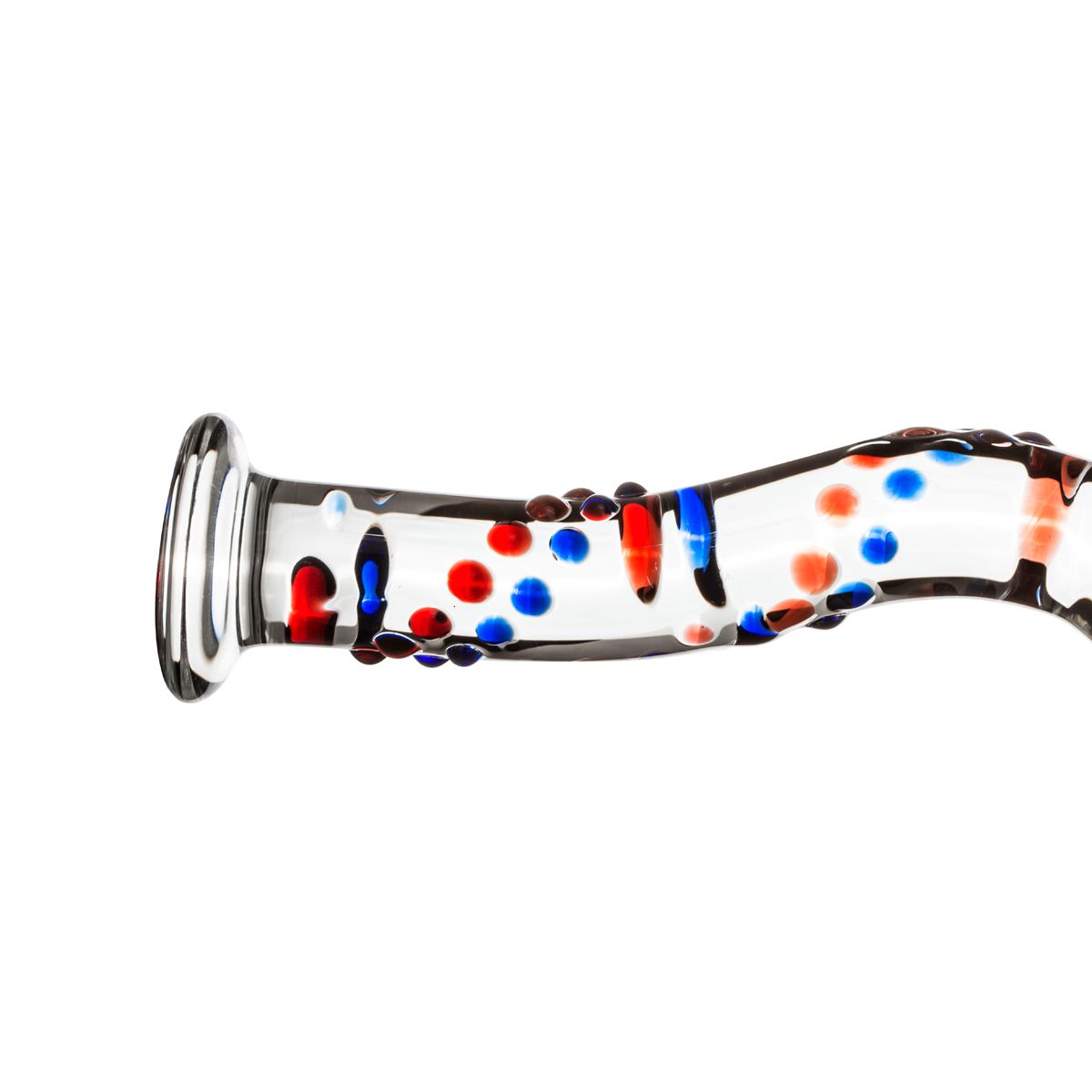 Thumb image for product index 3: Скляний ділдо з вигинами і малюнком Gildo Glass Dildo No. 3