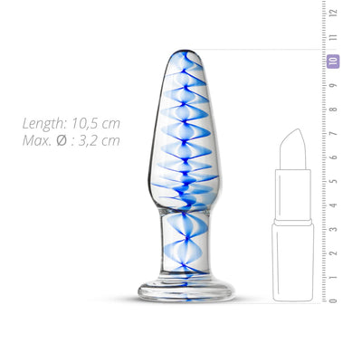 Main image for product index 3: Скляна анальна пробка з внутрішньою спіраллю Gildo Glass Buttplug No. 23