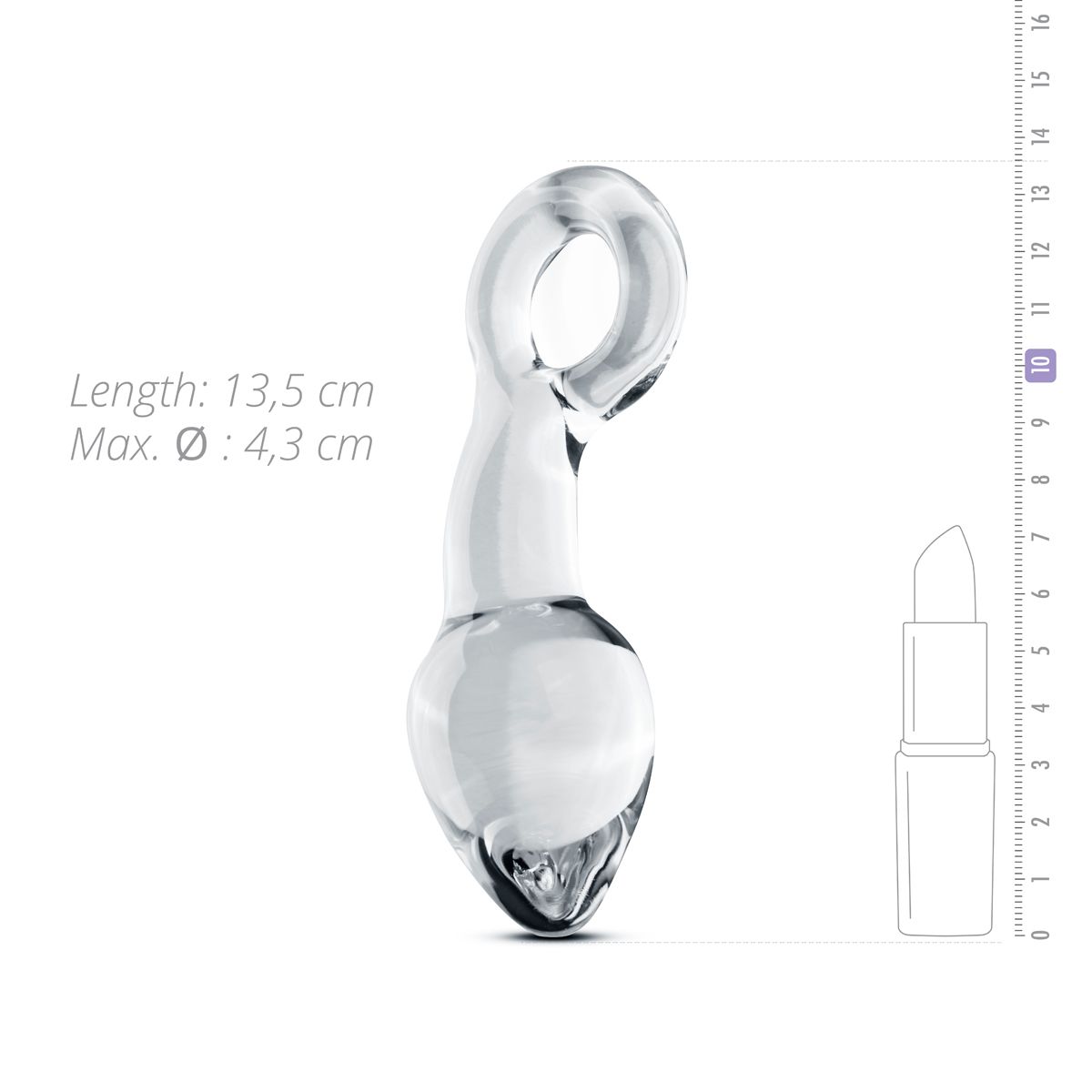 Thumb image for product index 3: Скляний стимулятор простати Gildo Glass Prostate Plug No. 13