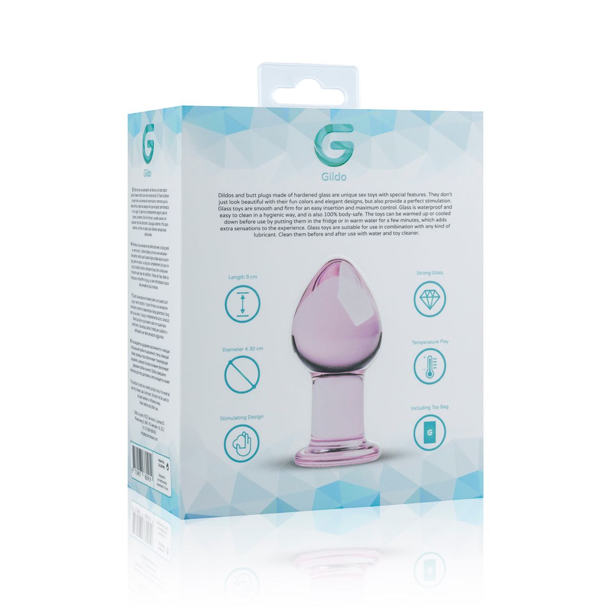 Thumb image for product index 5: Стеклянная анальная пробка Gildo Glass Buttplug No. 26