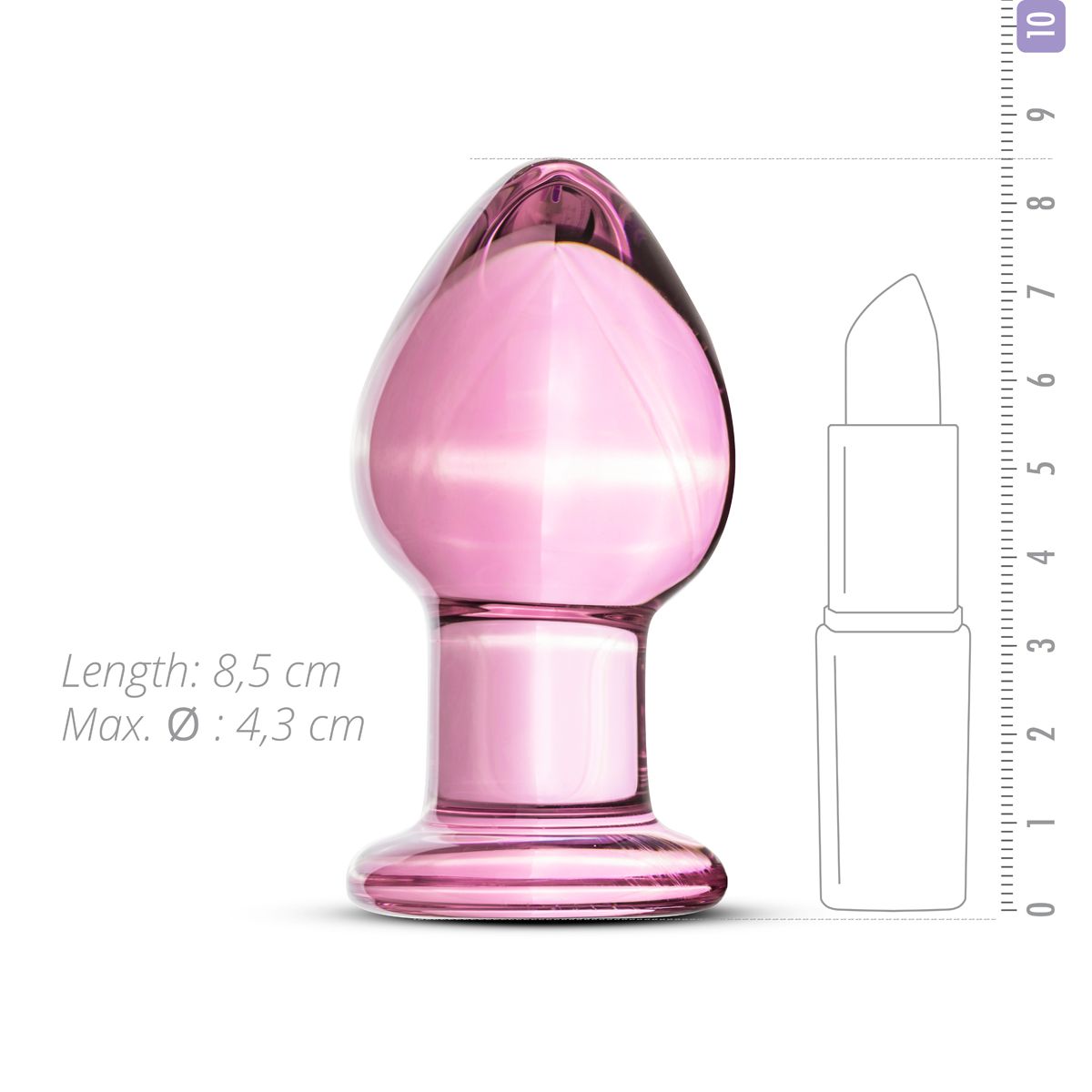 Thumb image for product index 3: Стеклянная анальная пробка Gildo Glass Buttplug No. 26