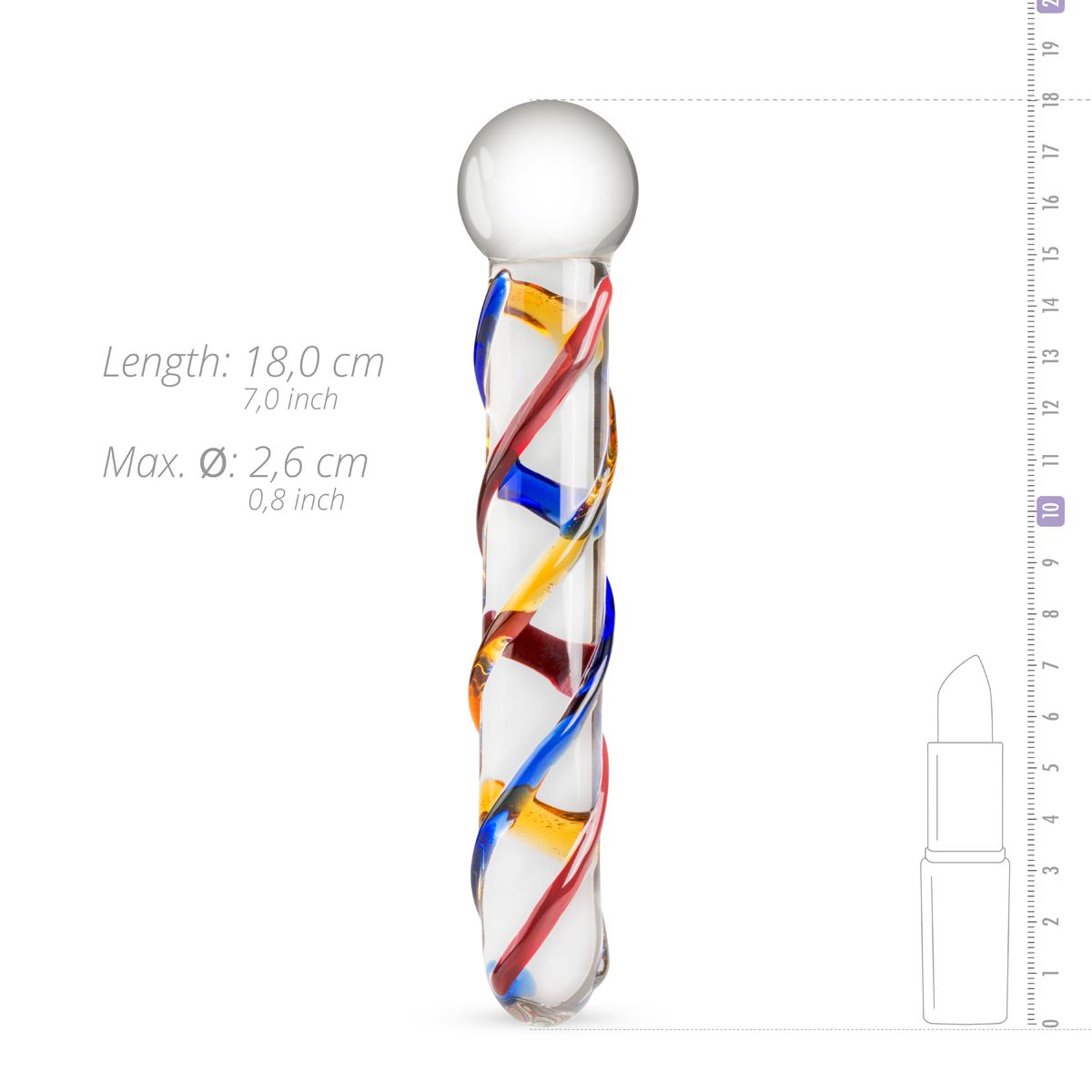 Thumb image for product index 2: Скляний ділдо Gildo Glass Dildo No. 10