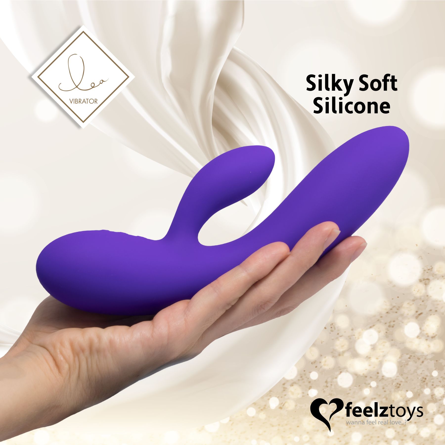 Thumb image for product index 4: Гибкий вибратор кролик с двумя моторами FeelzToys Lea Rabbit Vibrator 