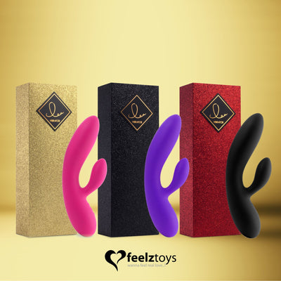 Main image for product index 21: Гибкий вибратор кролик с двумя моторами FeelzToys Lea Rabbit Vibrator 