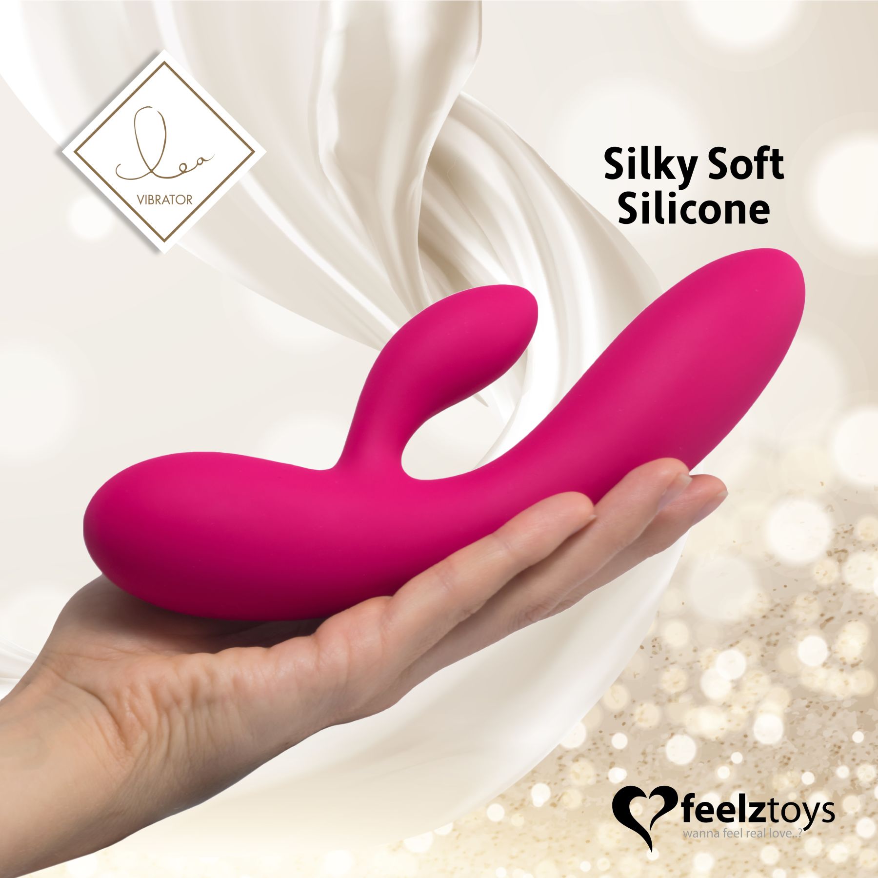 Thumb image for product index 18: Гибкий вибратор кролик с двумя моторами FeelzToys Lea Rabbit Vibrator 