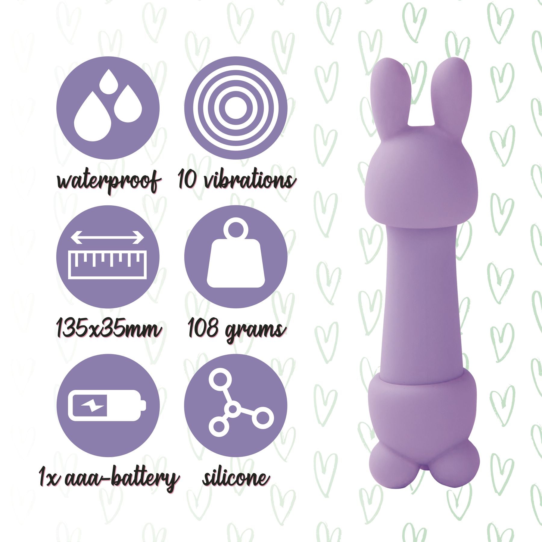 Thumb image for product index 5: Мінівібратор FeelzToys Mister Bunny