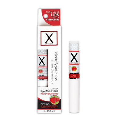 Main image for product index 1: Стимулювальний бальзам для губ унісекс Sensuva - X on the Lips Strawberry