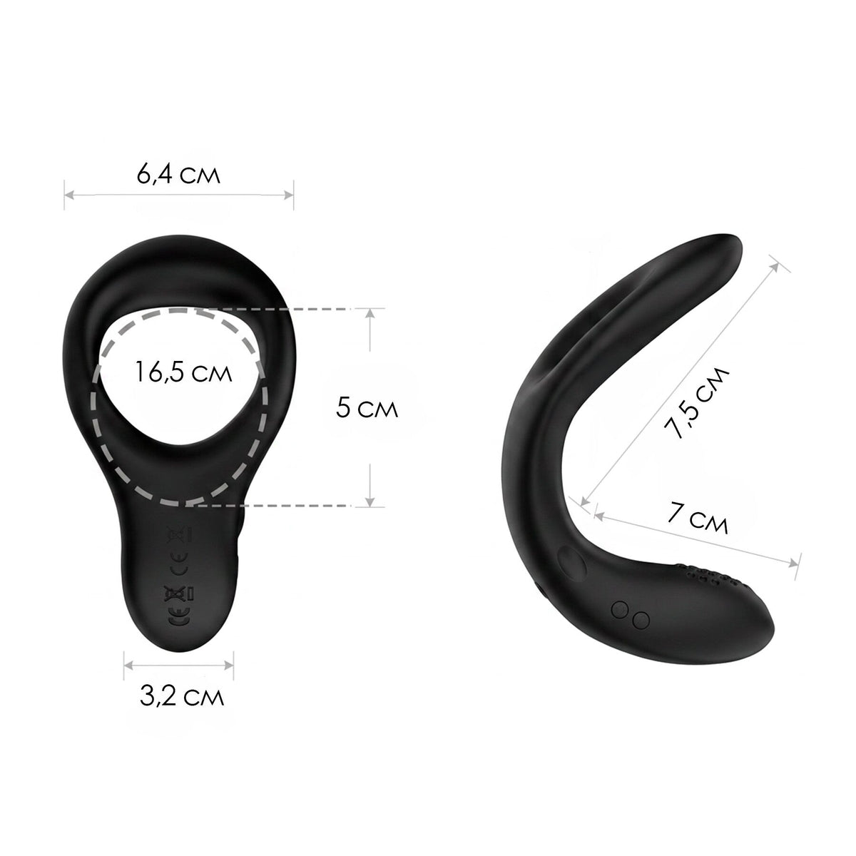 Смарт кольцо-насадка на член Lovense Diamo Cock Ring - превью 3