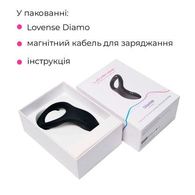 Смарт кольцо-насадка на член Lovense Diamo Cock Ring - фото 11