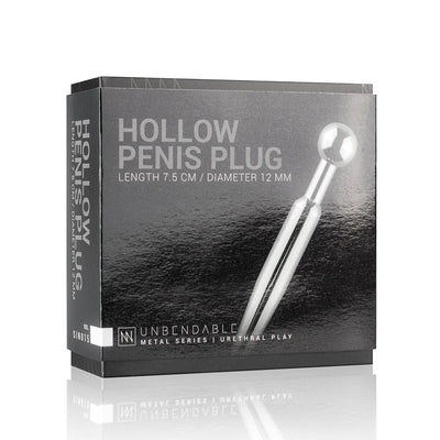 Main image for product index 5: Уретральный стимулятор Sinner Gear Unbendable — Hollow Penis Plug, 7,5 см