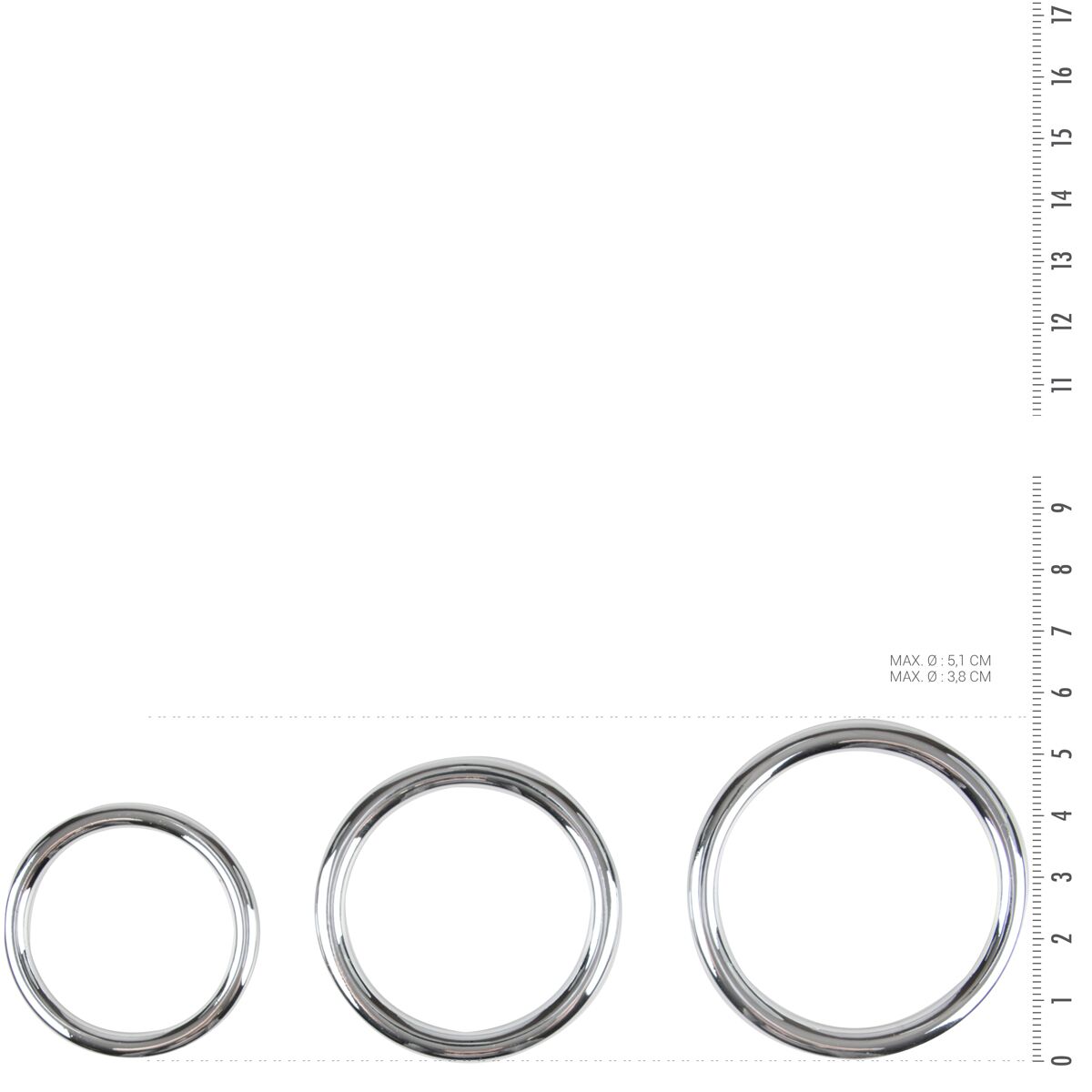 Thumb image for product index 3: Набор эрекционных колец Sinner Gear Unbendable — Cock/Ball Ring & Glans Ring Set