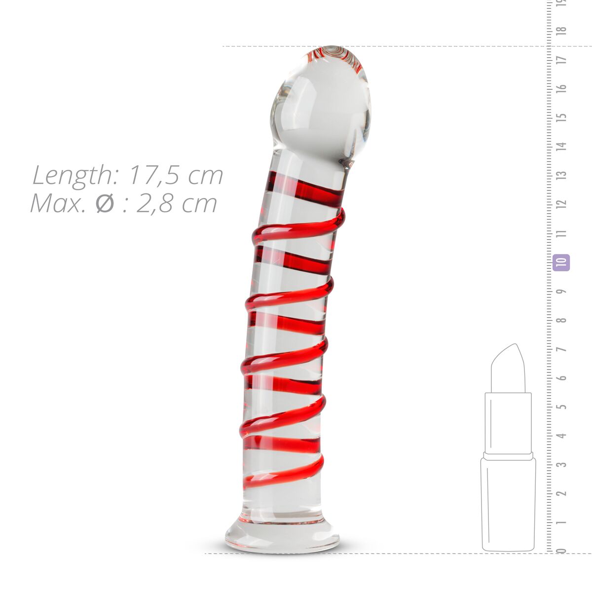 Thumb image for product index 4: Скляний ділдо Gildo Glass Dildo No. 15