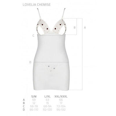 Main image for product index 28: Сорочка, стрінги Passion LOVELIA CHEMISE