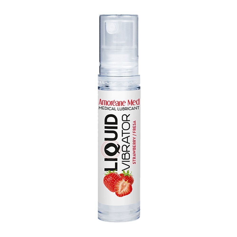 Thumb image for product index 2: Лубрикант з ефектом вібрації Amoreane Med Liquid Vibrator Strawberry