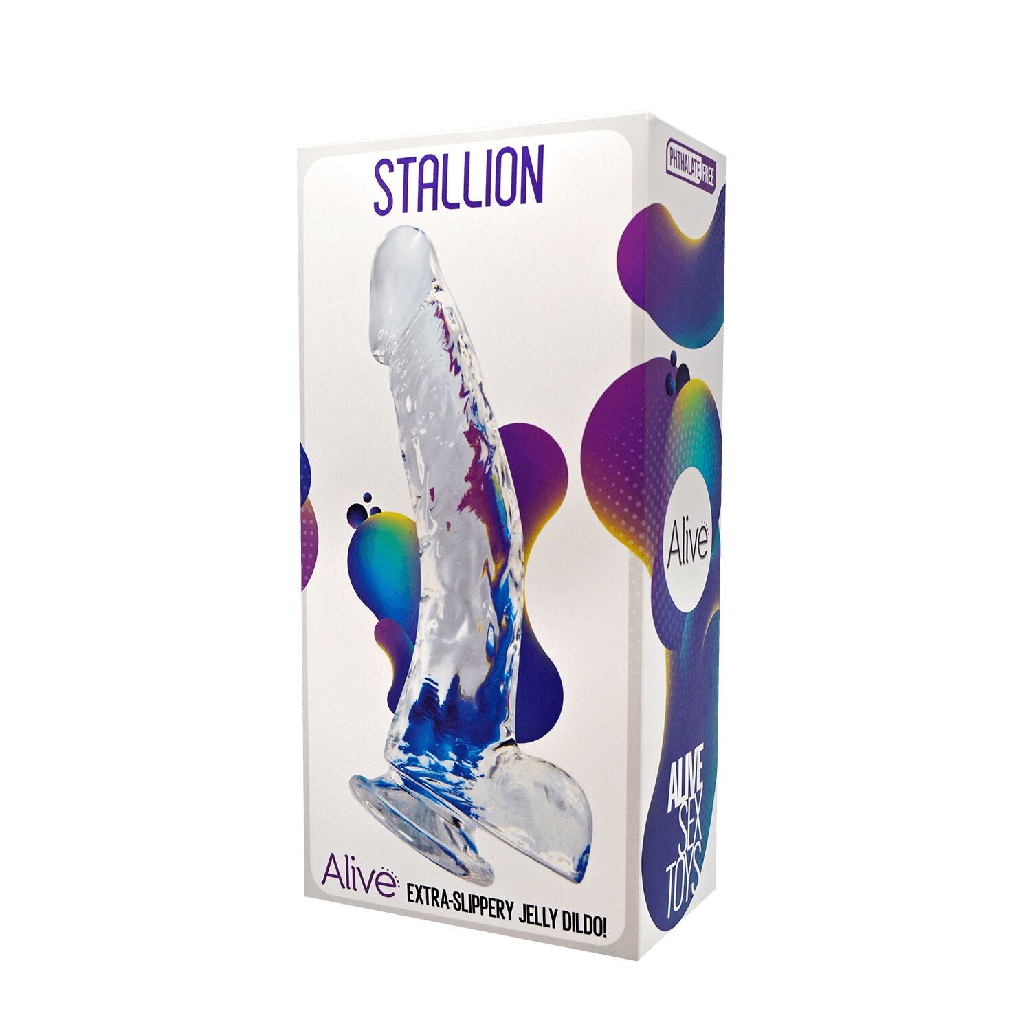 Прозорий фалоімітатор Alive Jelly Dildo Stallion (м'яте паковання!!!) - фото 3