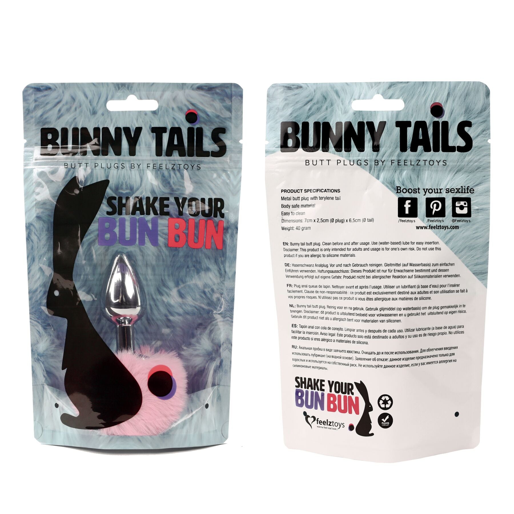 Thumb image for product index 7: Анальна пробка FeelzToys - Bunny Tails Butt Plug