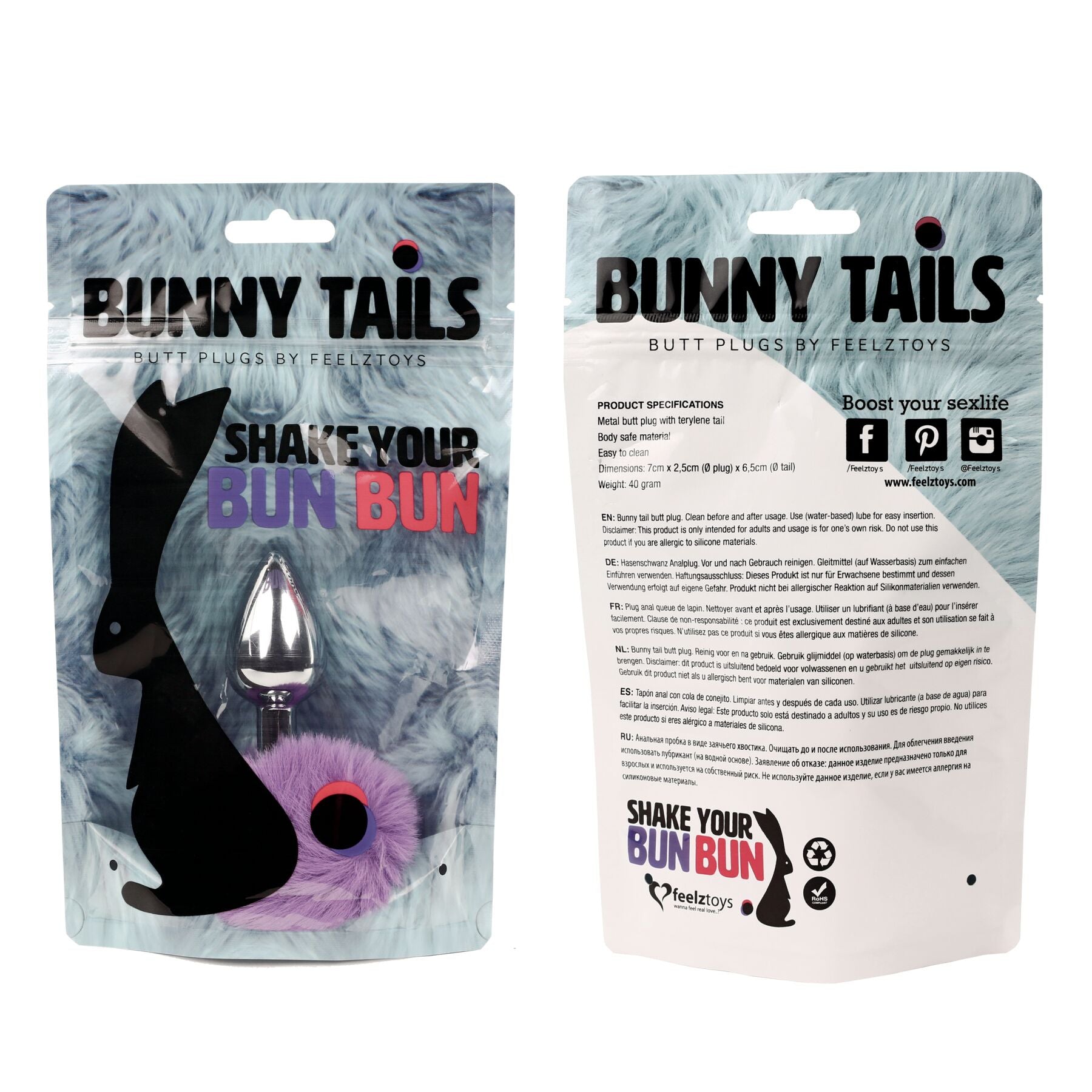 Thumb image for product index 11: Анальна пробка FeelzToys - Bunny Tails Butt Plug