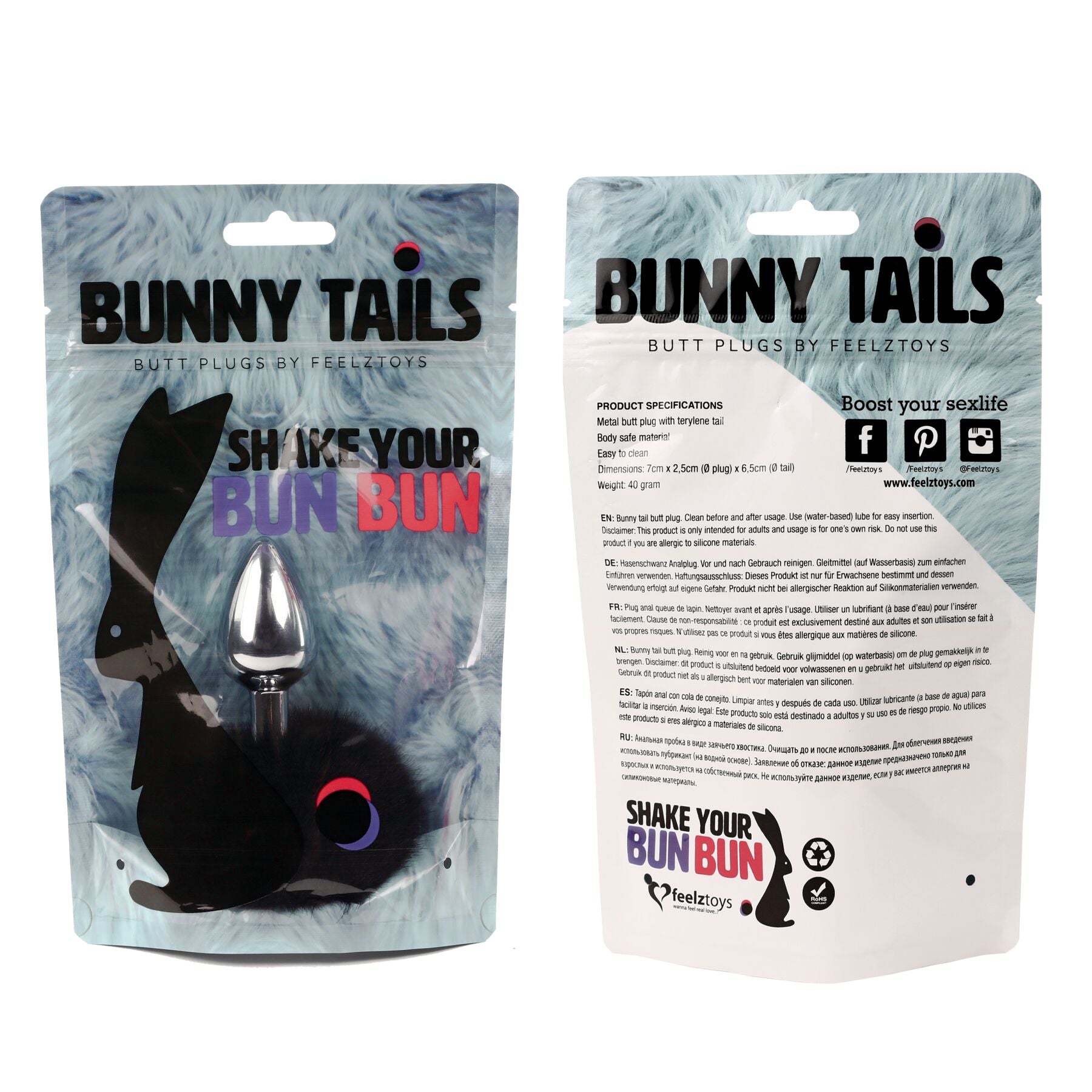 Thumb image for product index 3: Анальна пробка FeelzToys - Bunny Tails Butt Plug