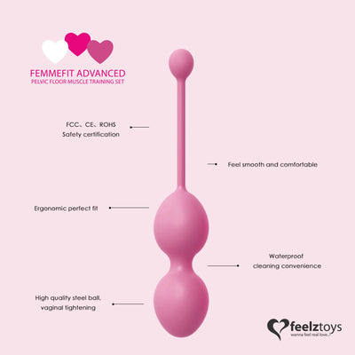 Main image for product index 3: Набір вагінальних кульок для просунутих FeelzToys - FemmeFit Advanced Pelvic Muscle Training Set