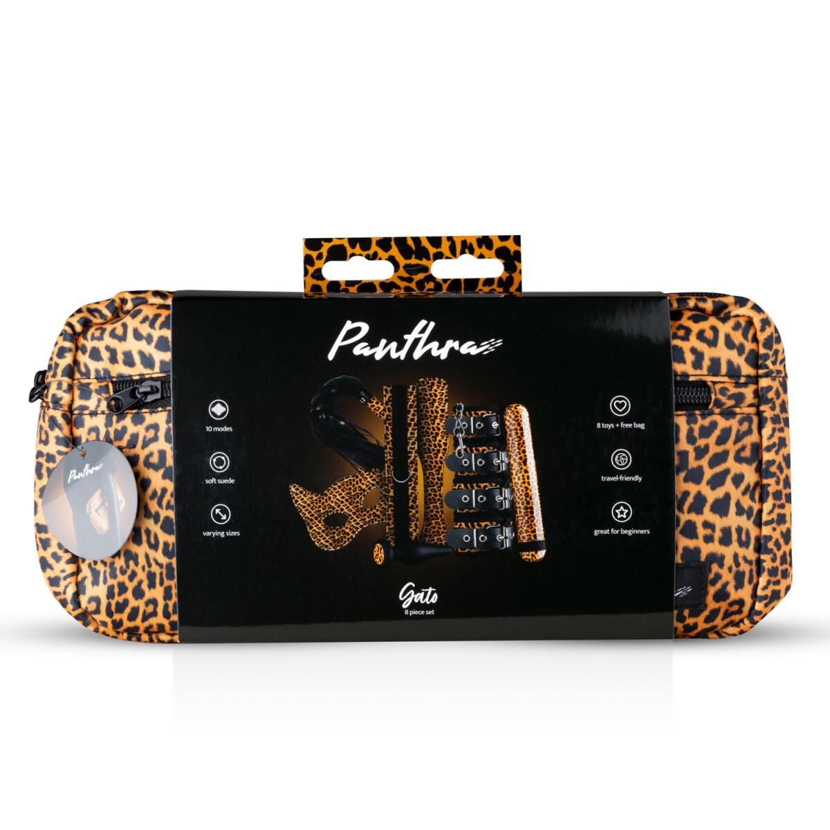 Thumb image for product index 10: Набор BDSM-аксессуаров Panthra Gato 8-piece set leopard print