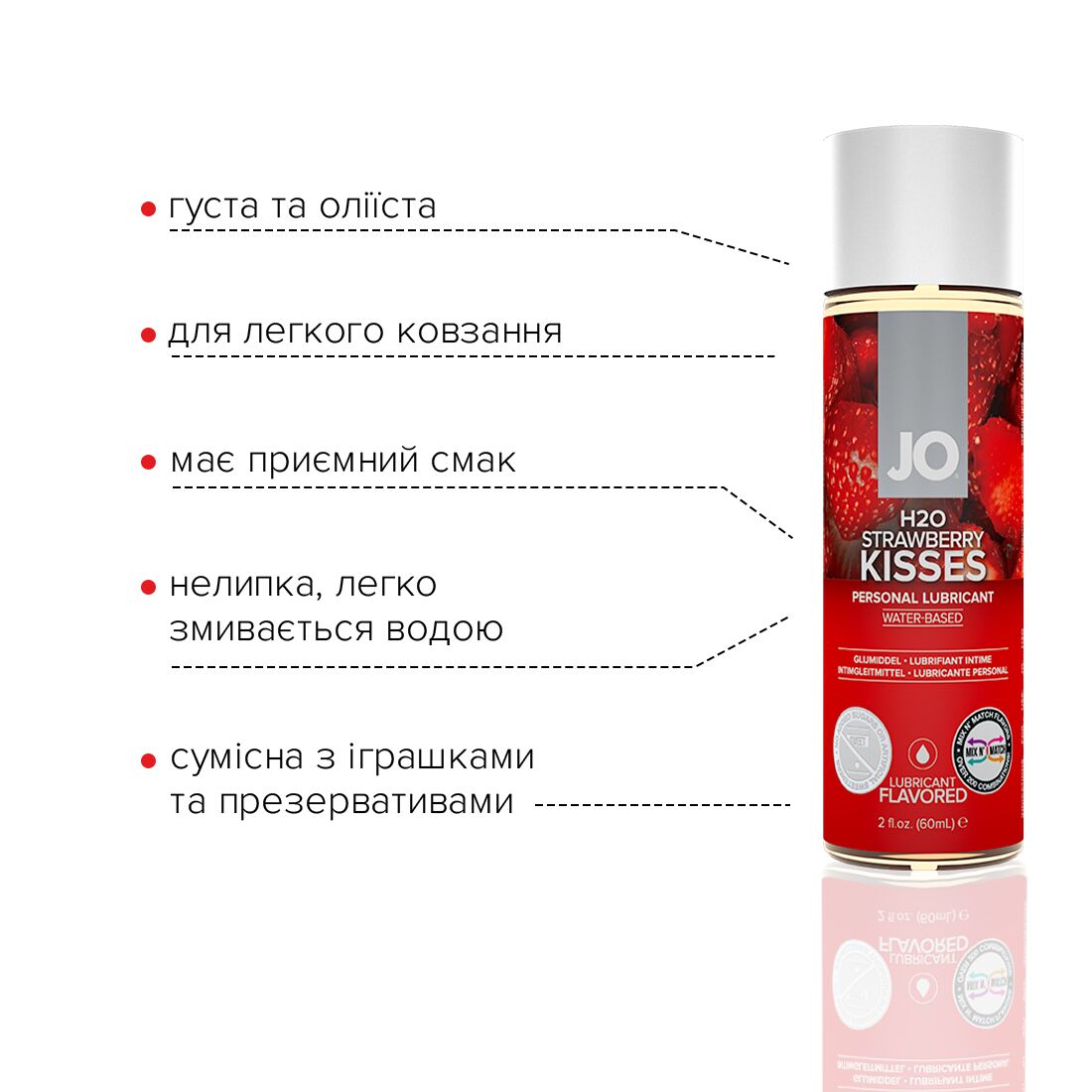 Thumb image for product index 8: Смазка на водной основе JO H2O — Strawberry Kiss