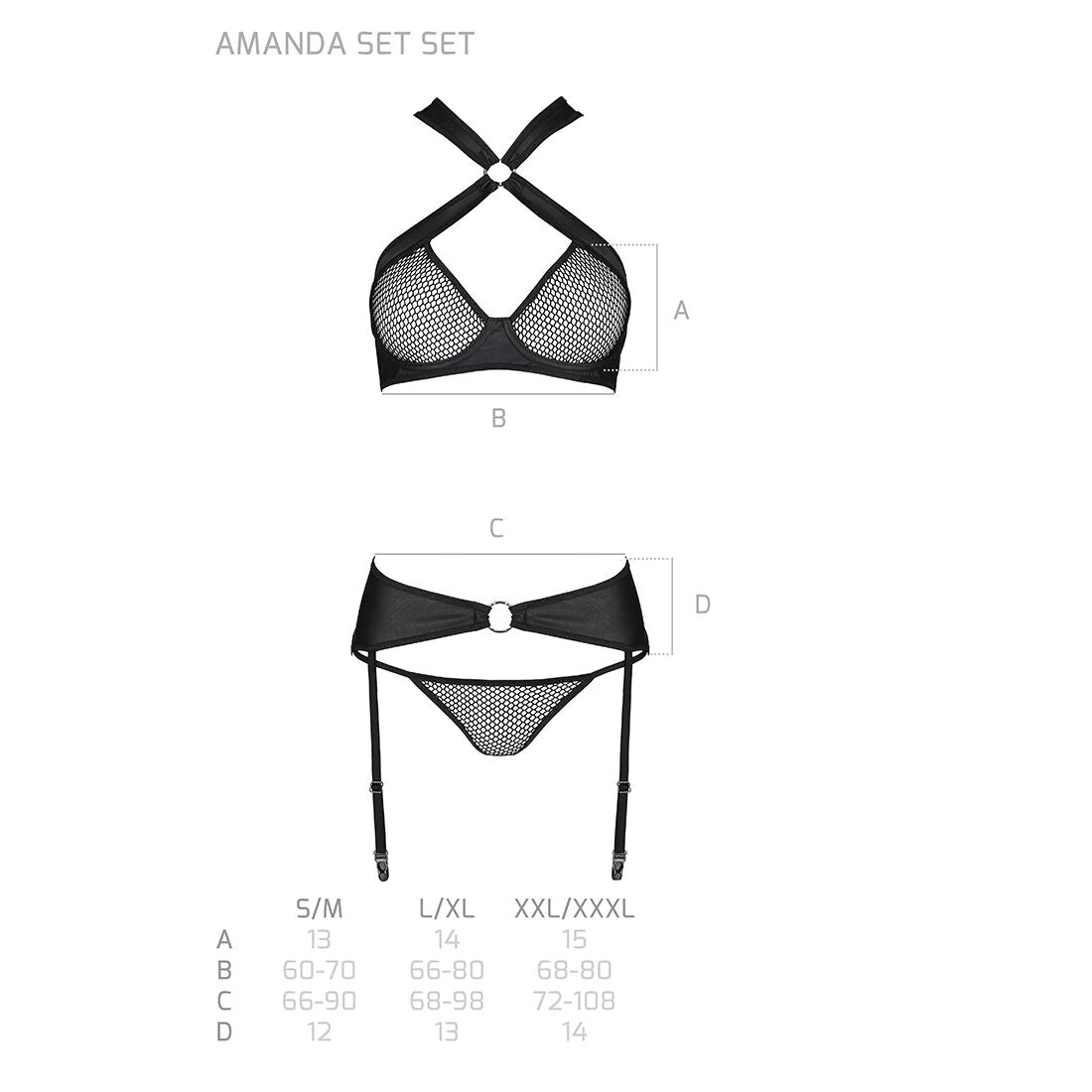 Thumb image for product index 13: Сітчастий набір Passion AMANDA SET