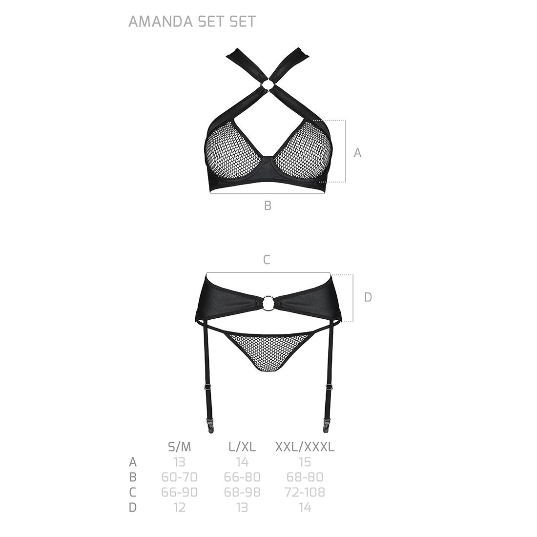 Thumb image for product index 6: Сітчастий набір Passion AMANDA SET