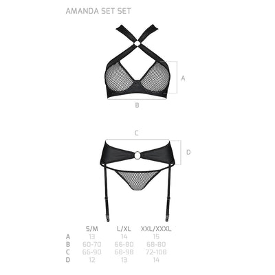 Main image for product index 6: Сітчастий набір Passion AMANDA SET