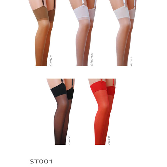 Класичні панчохи під пояс із широкою резинкою Passion ST001_