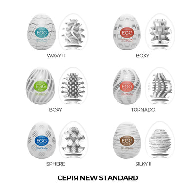 Main image for product index 6: Набір мастурбаторів-яєць Tenga Egg New Standard Pack (6 од)