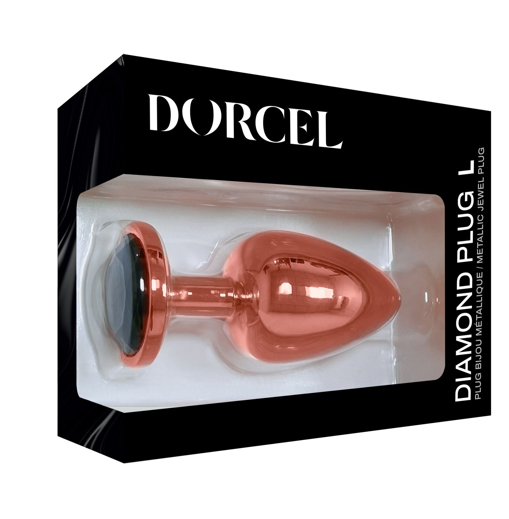 Металлическая анальная пробка с украшением в виде кристалла Dorcel - Diamond Plug - превью 16