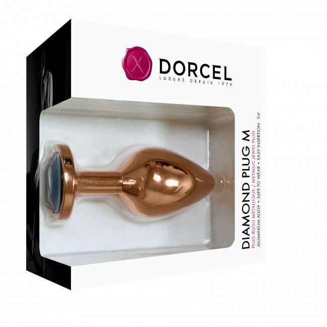 Thumb image for product index 11: Металлическая анальная пробка с украшением в виде кристалла Dorcel - Diamond Plug 