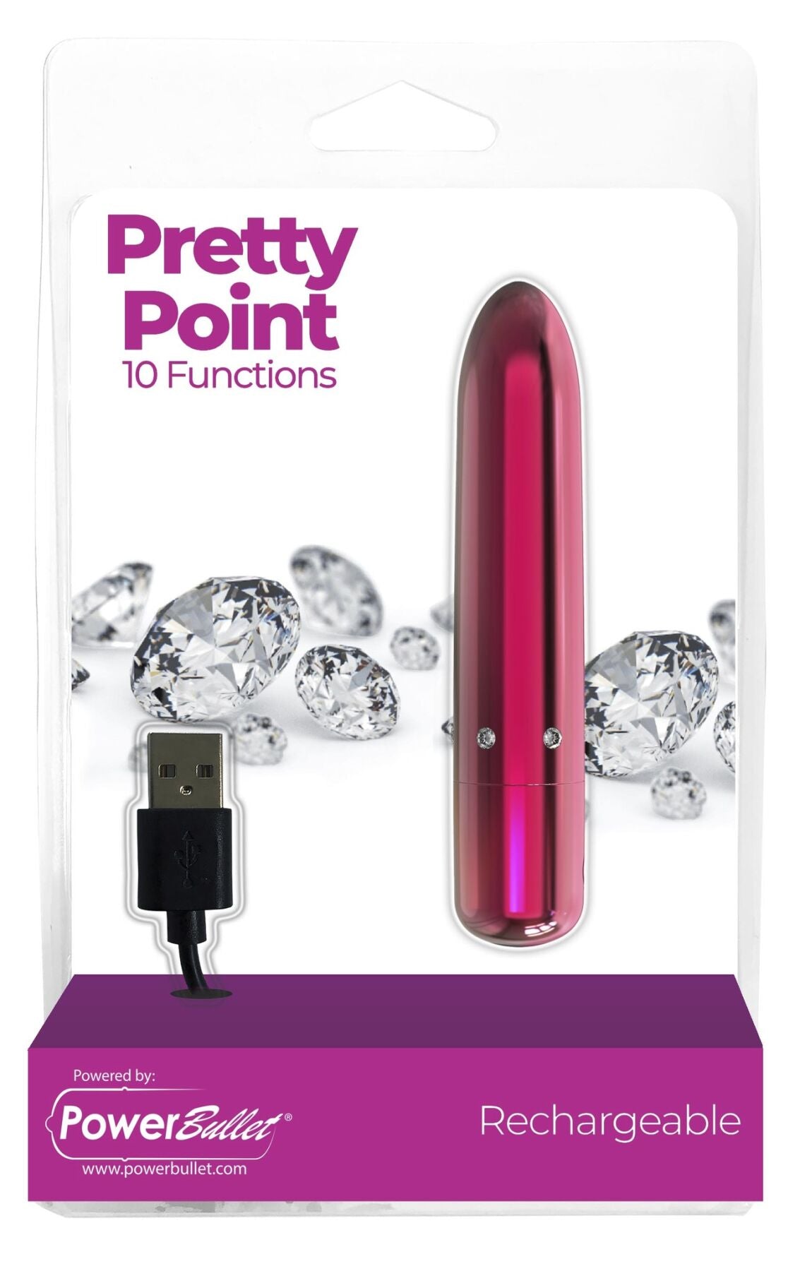 Thumb image for product index 5: Віброкуля PowerBullet - Pretty Point Rechargeable Bullet