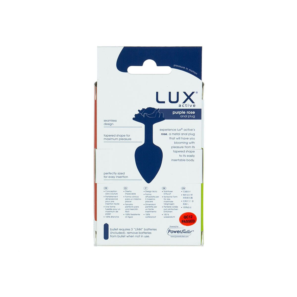 Thumb image for product index 13: Металлическая анальная пробка Lux Active с розой - Rose Anal Plug, вибропуля в подарок