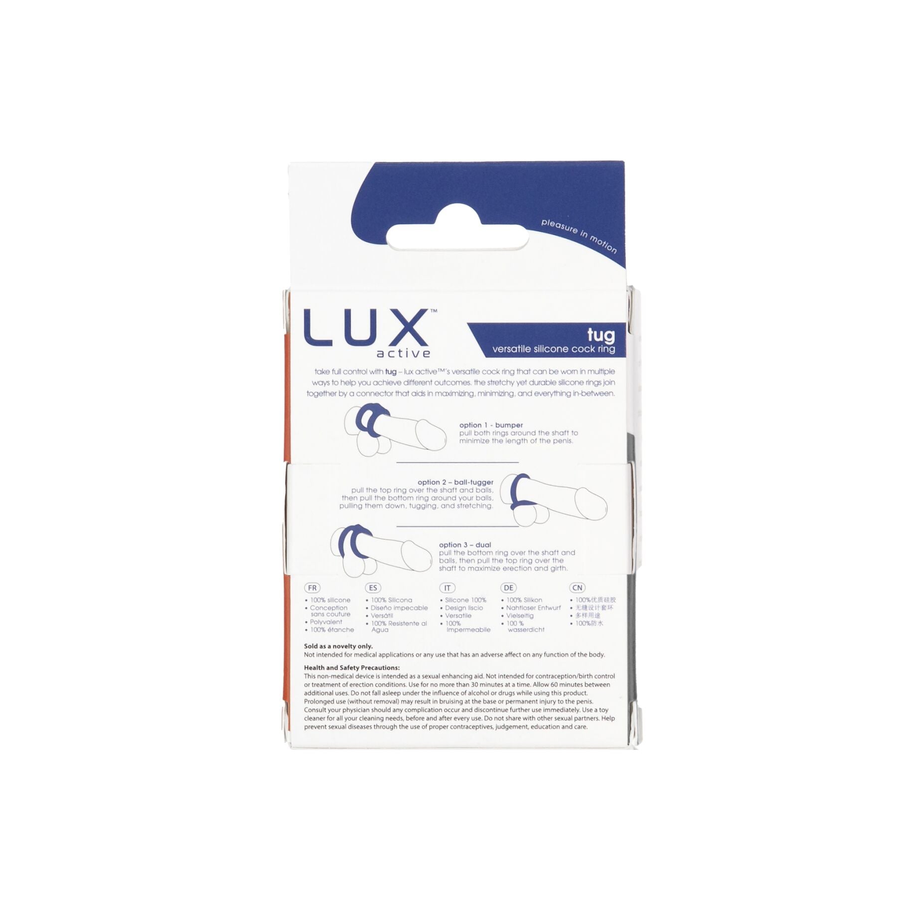 Thumb image for product index 9: Двойное эрекционное кольцо LUX Active – Tug – Versatile Silicone Cock Ring