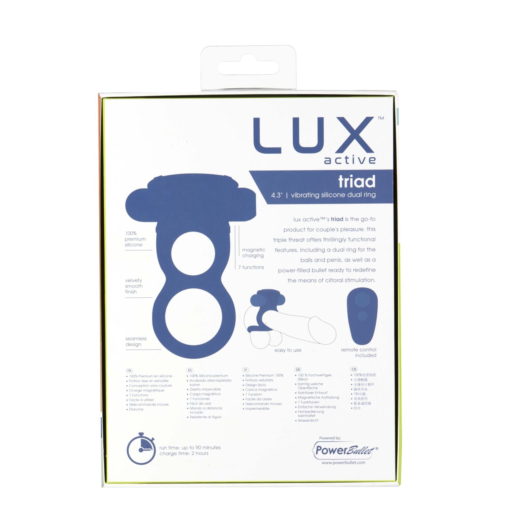 Thumb image for product index 8: Подвійне ерекційне кільце з вібрацією Lux Active-Triad - Vibrating Dual Cock Ring