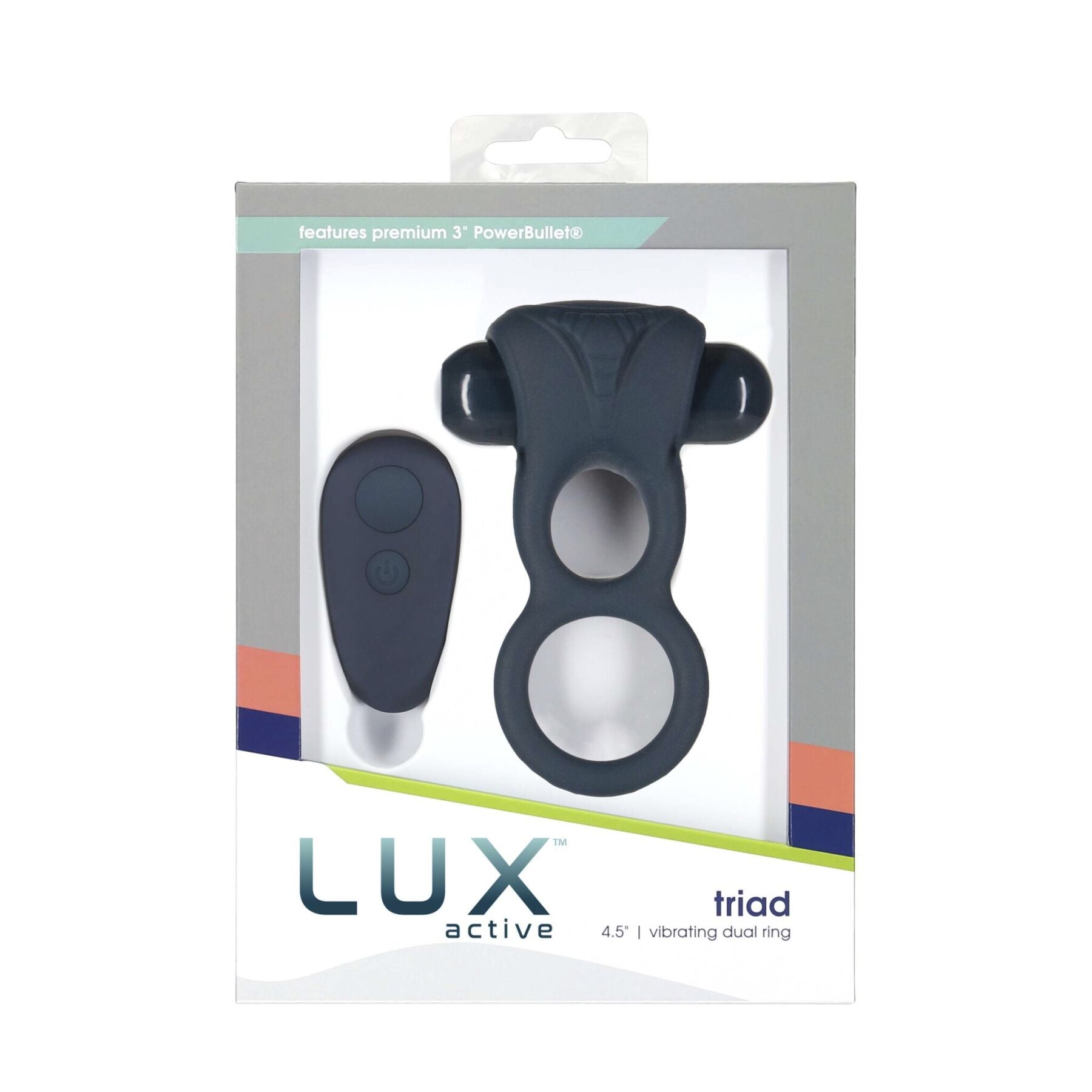 Thumb image for product index 7: Подвійне ерекційне кільце з вібрацією Lux Active-Triad - Vibrating Dual Cock Ring