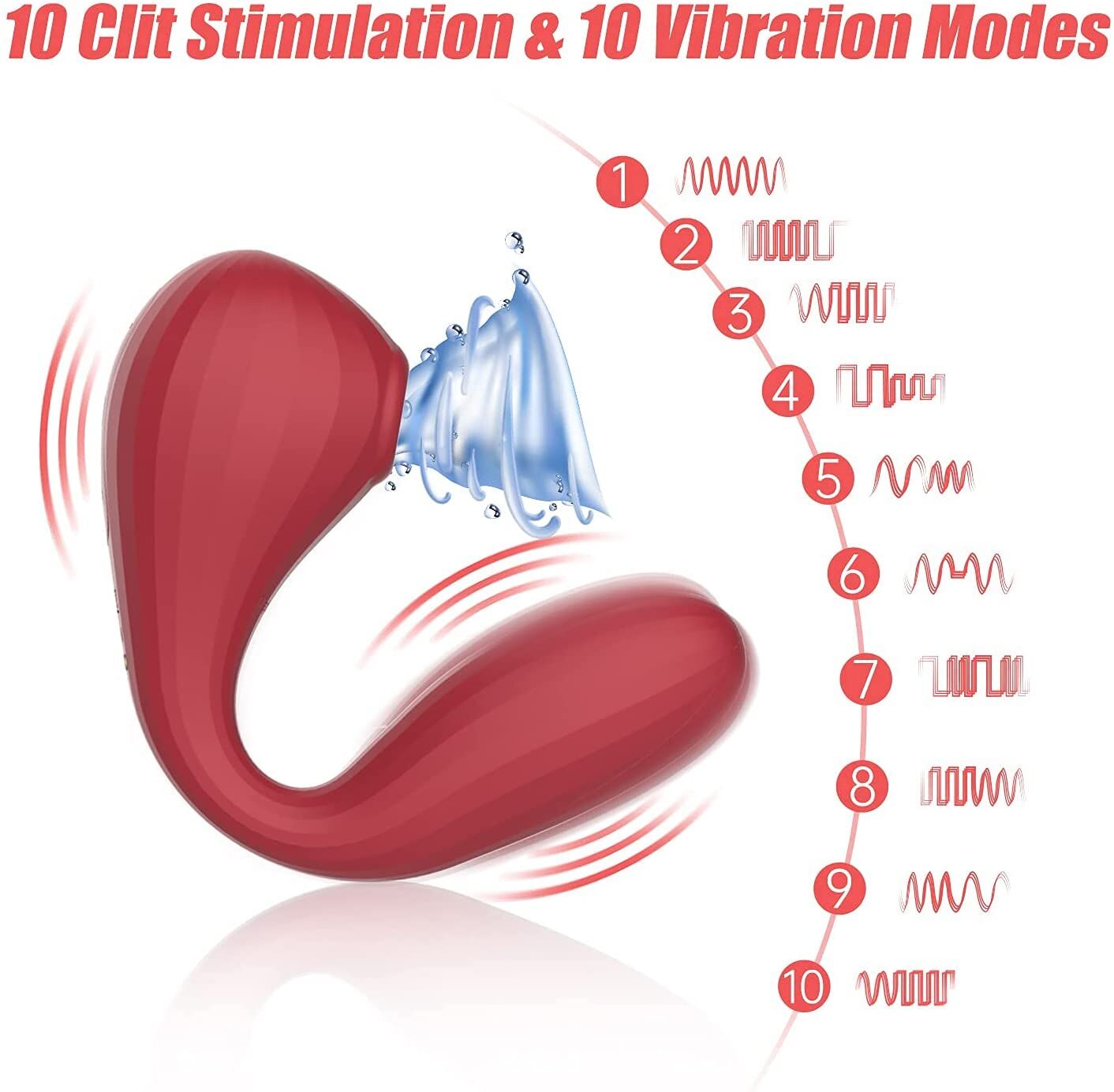 Thumb image for product index 9: Вакуумний вагінально-кліторальний стимулятор Magic Motion Bobi, керування зі смартфона