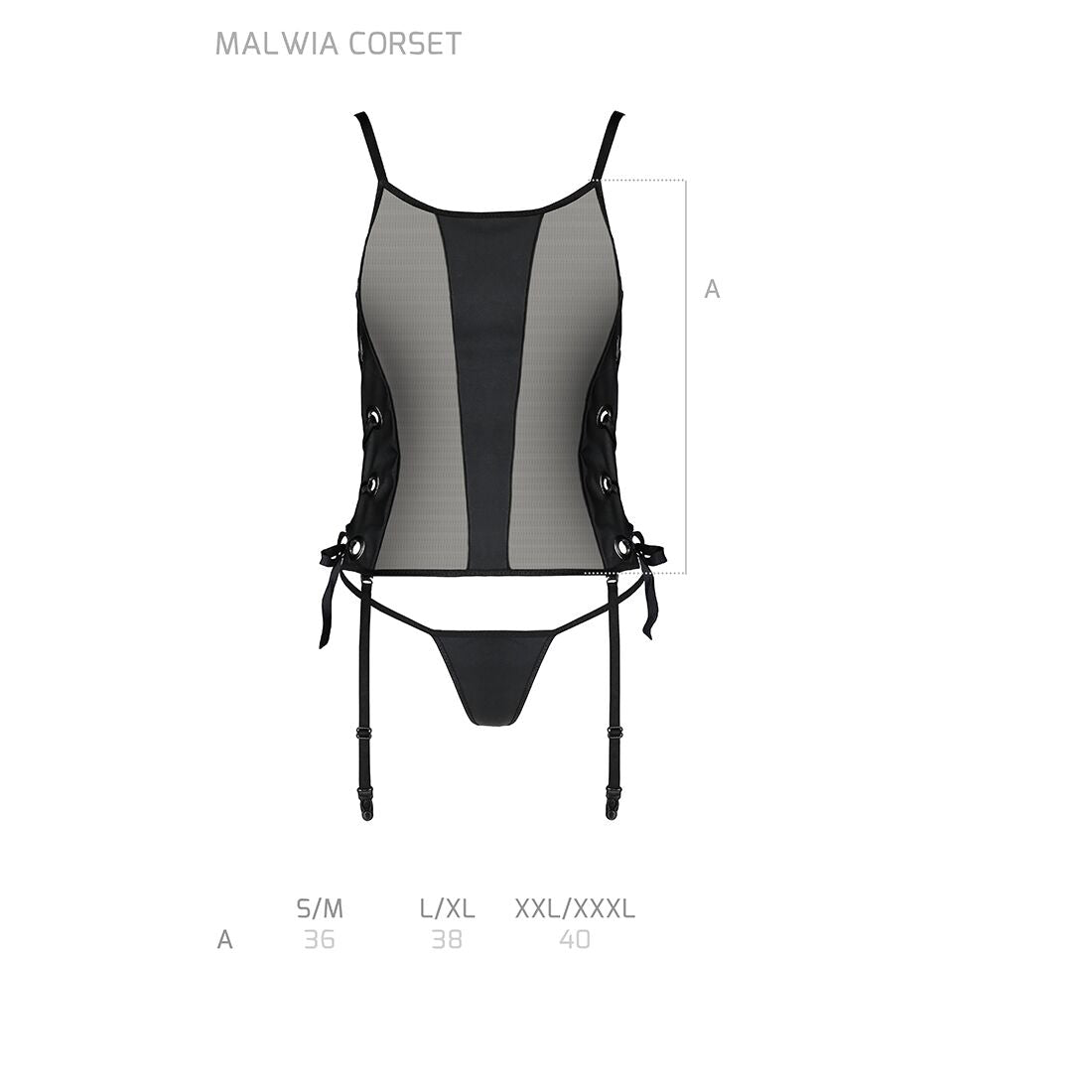 Thumb image for product index 14: Сетчатый корсет Passion MALWIA CORSET 