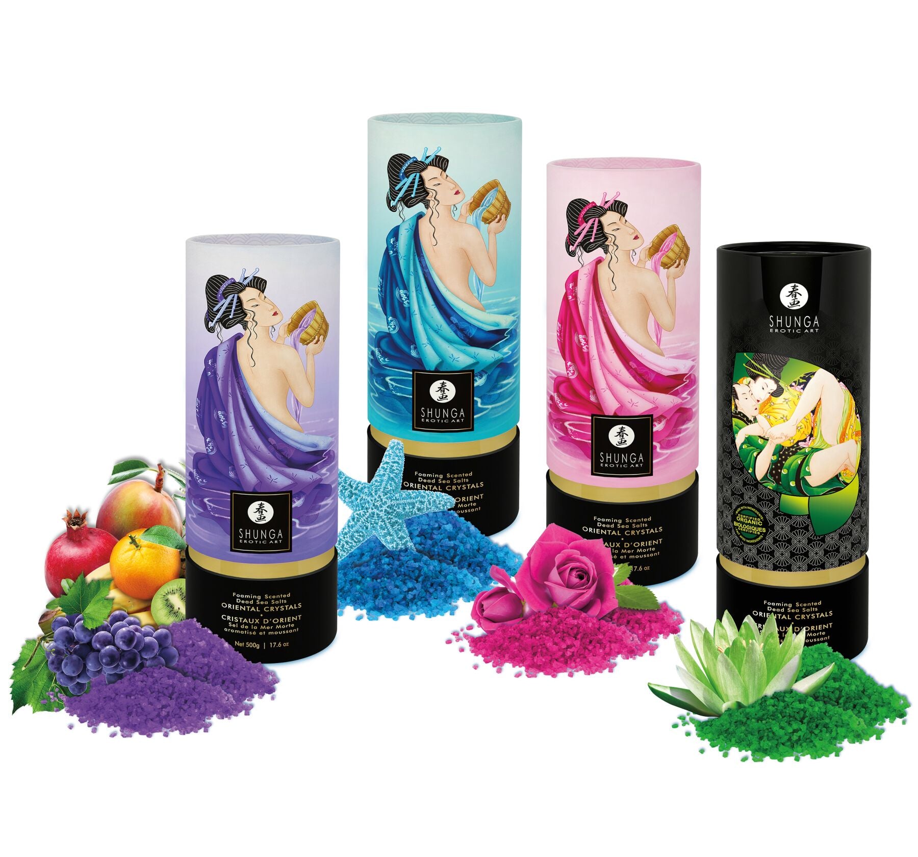 Thumb image for product index 6: Сіль для ванни Shunga Oriental Crystals Bath Salts ORGANIC – Lotus Flower