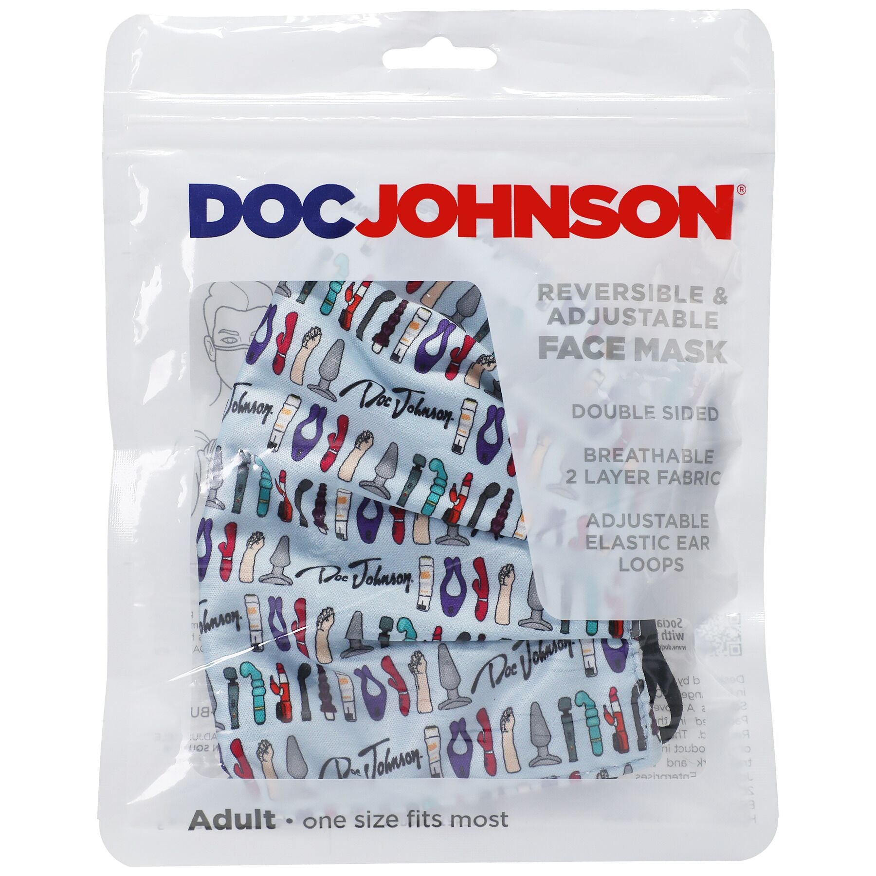 Thumb image for product index 4: Гігієнічна маска Doc Johnson DJ Reversible and Adjustable face mask