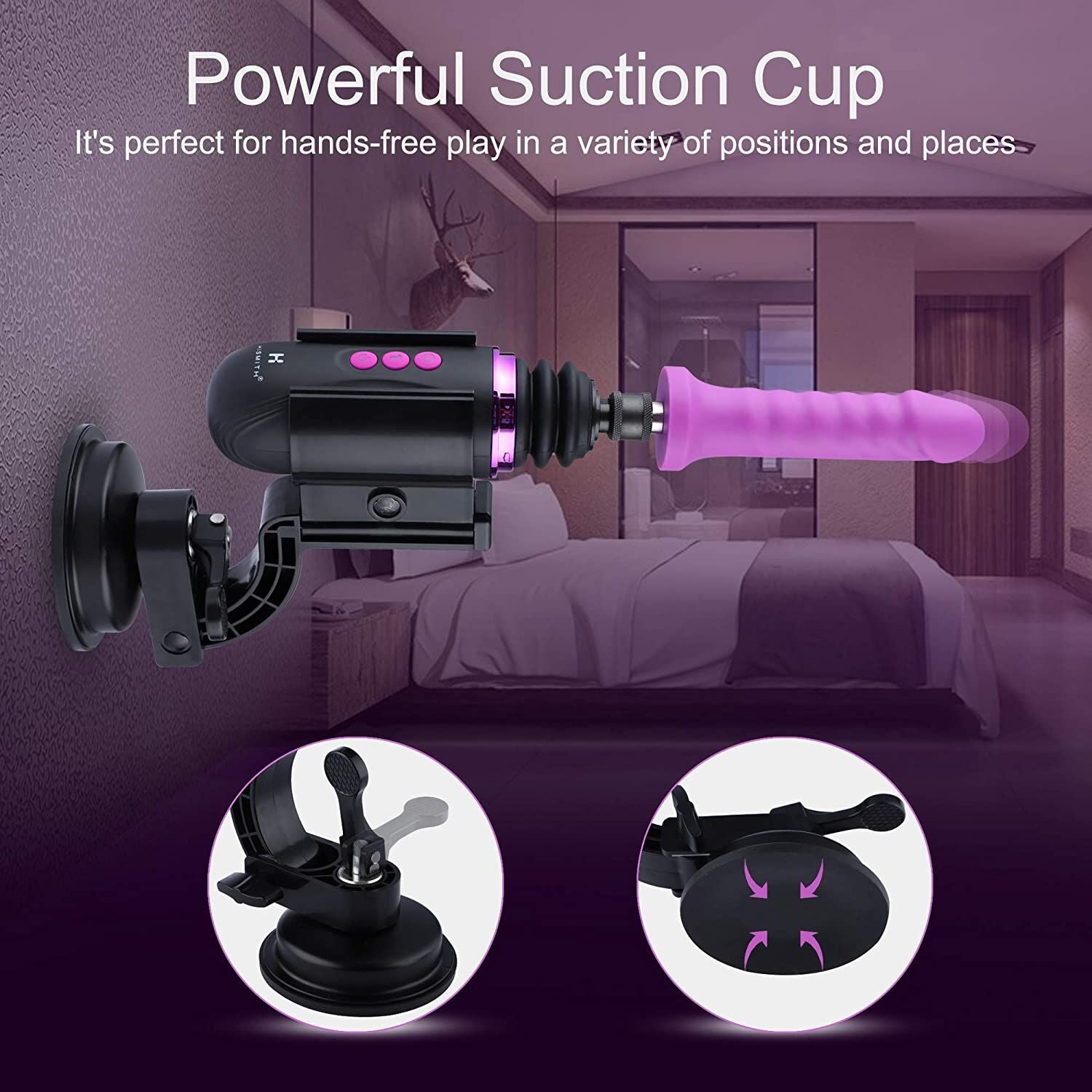 Thumb image for product index 7: Міні секс-машина Hismith Mini Capsule Sex-Machine with Strong Suction Cup