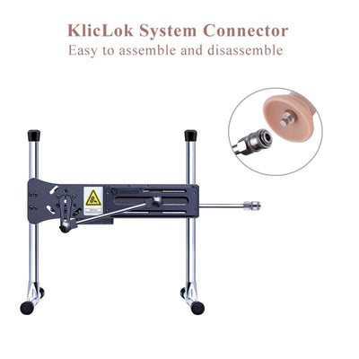 Main image for product index 3: Реалистичный фаллоимитатор для секс-машин Hismith 7.5″ Flexible Silicone Dildo, система KlicLok